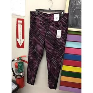 Xersion girls ankle leggings XL Tallhigh rise patterened new JCPenney